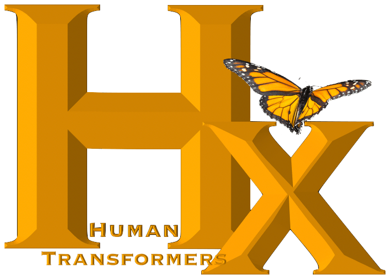 Human Transformers Logo Orange